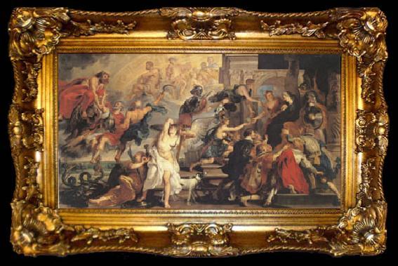 framed  Peter Paul Rubens Apotheosis of Henry IV (mk05), ta009-2